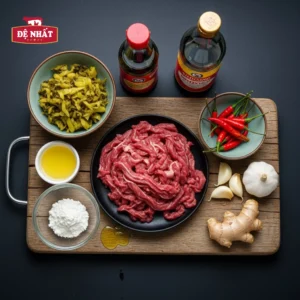 Cách làm món thịt bò xào dưa chua mềm ngon, đưa cơm