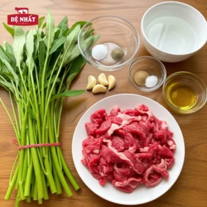 Cách làm thịt bò xào rau muống ngon giòn, không bị dai đơn giản tại nhà
