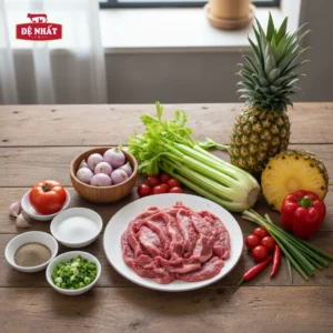 Cách làm thịt bò xào dứa lạ miệng, thơm ngon nức mũi