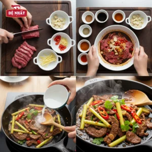 Cách làm thịt bò xào sả ớt ngon, đơn giản, mềm ngọt thấm vị