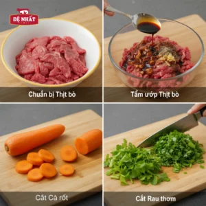 Cách xào thịt bò với cà rốt ngon, mềm ngọt, hấp dẫn tại nhà