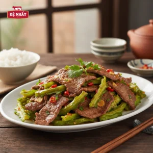 Cách làm thịt bò xào đậu rồng giòn sật, ngon miệng dễ làm cho gia đình