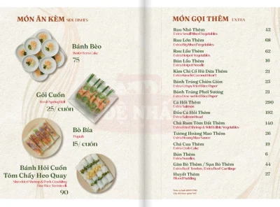 Menu nhà hàng Hoàng Ty - đặc sản Trảng Bàng có gì? Đáng thử không
