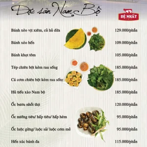 Menu nhà hàng Lúa Nếp – Gợi ý món ngon, giá tham khảo và trải nghiệm ăn uống