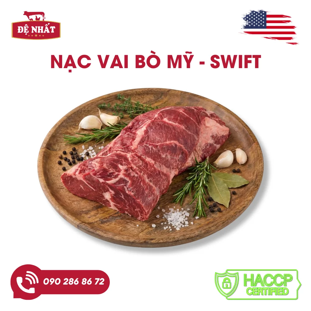 Nạc vai bò Mỹ Swift nhập khẩu đông lạnh 01