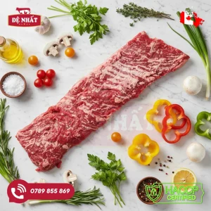 Diềm thăn bò Canada đông lạnh