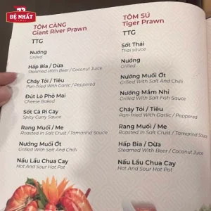 Menu nhà hàng Nam Bộ có gì đặc biệt? Review chi tiết và món nên thử