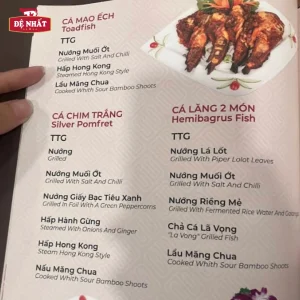 Menu nhà hàng Nam Bộ có gì đặc biệt? Review chi tiết và món nên thử