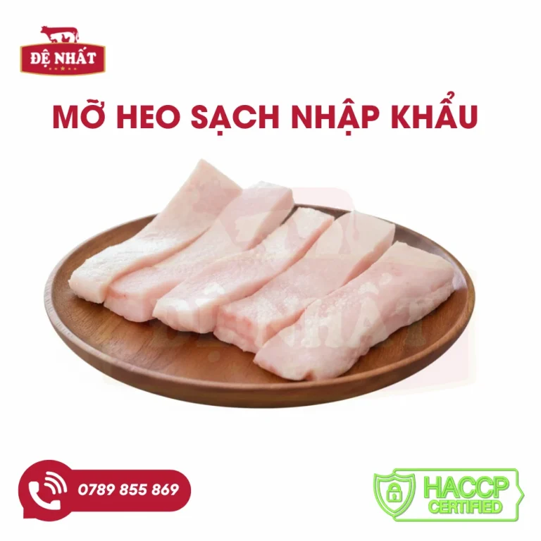 Mỡ heo sạch đông lạnh nhập khẩu