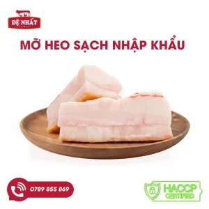 Mỡ heo sạch đông lạnh nhập khẩu