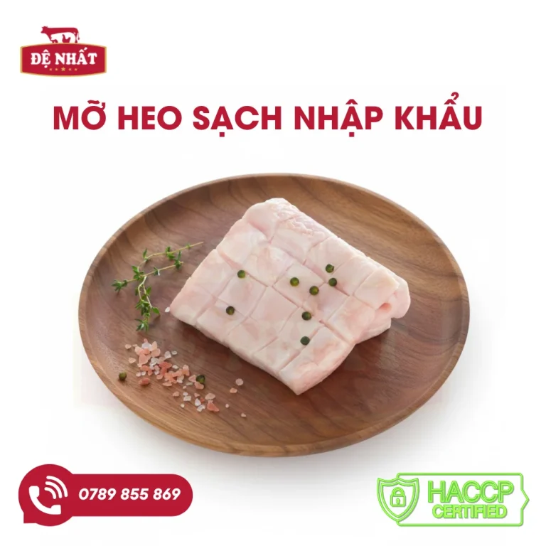 Mỡ heo sạch đông lạnh nhập khẩu