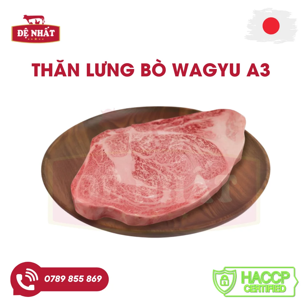 Thăn lưng bò Wagyu A3