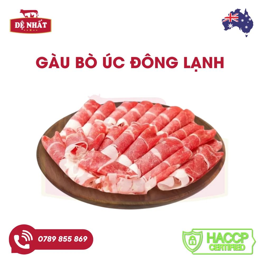 Gàu bò Úc đông lạnh