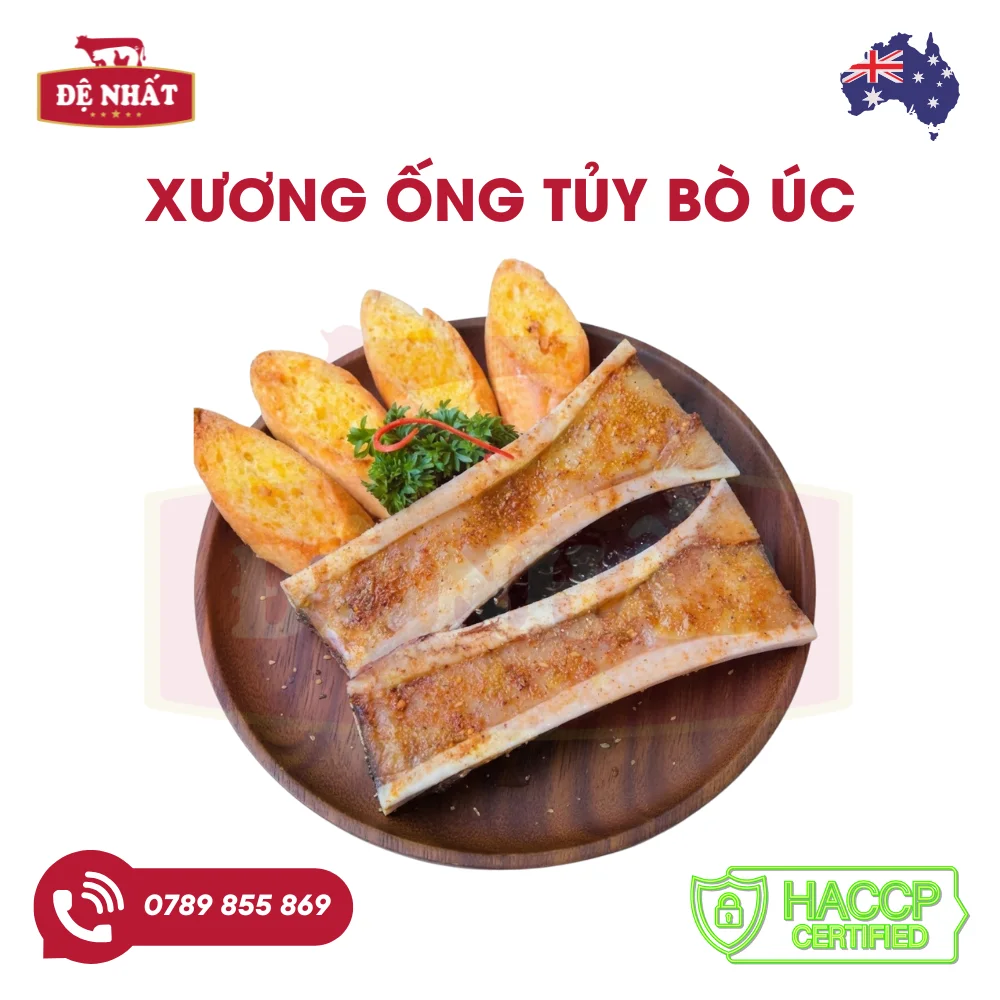 Xương ống tủy bò Úc cắt khúc