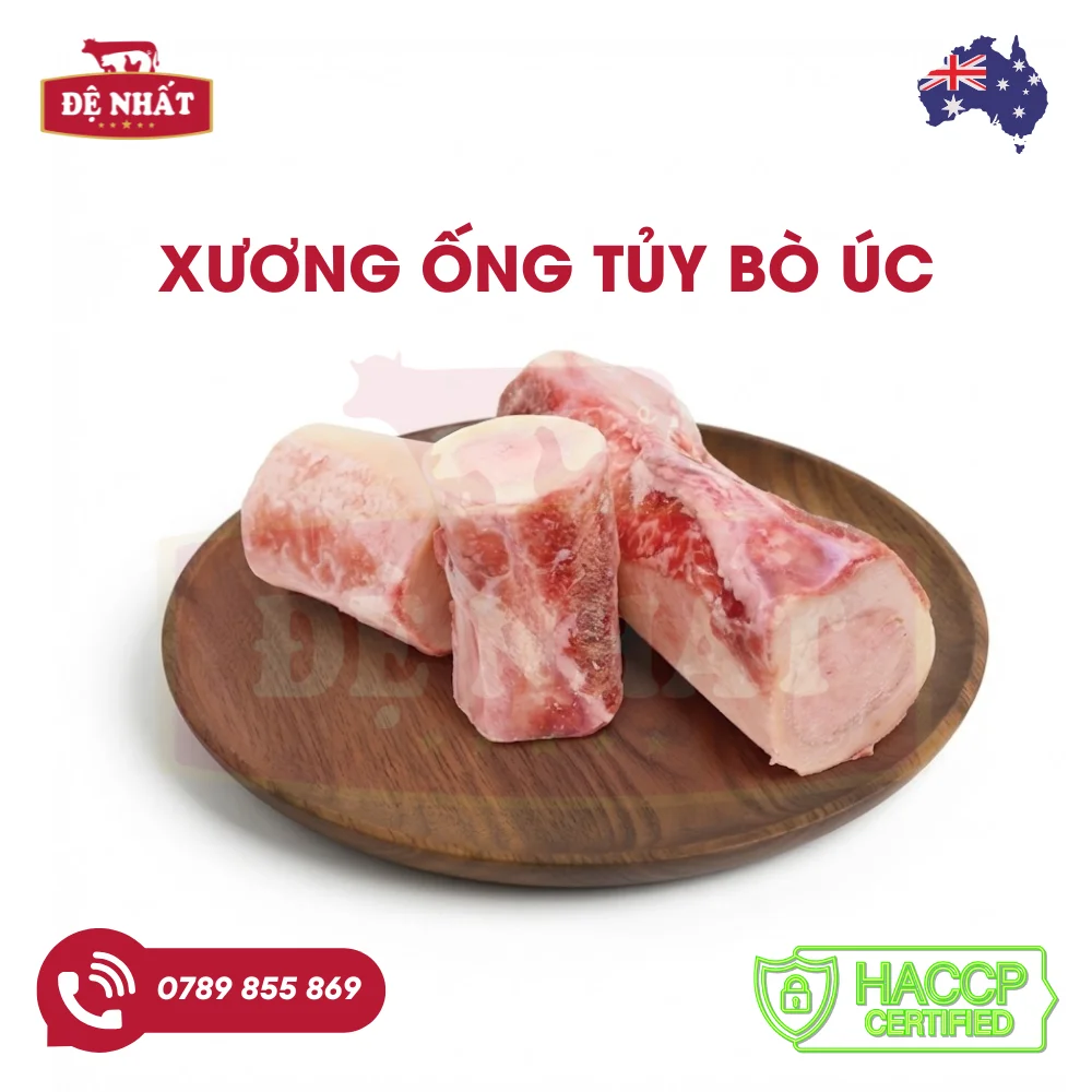 Xương ống tủy bò Úc cắt khúc