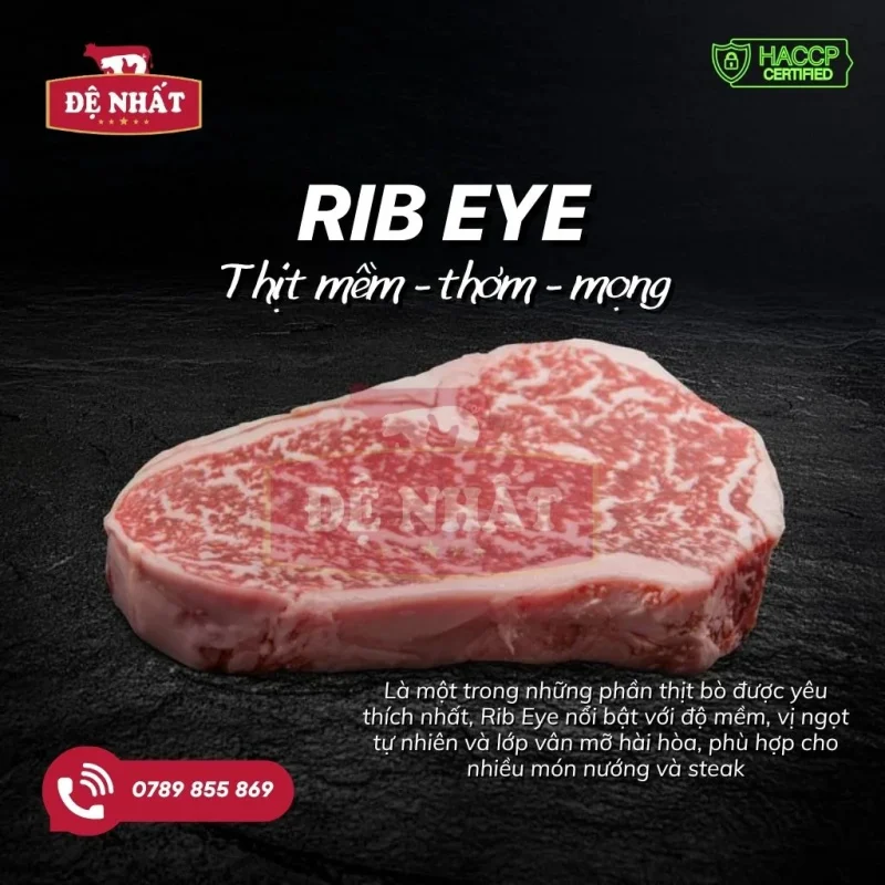 Rib Eye là gì? Cách phân biệt Rib Eye với các phần thịt khác