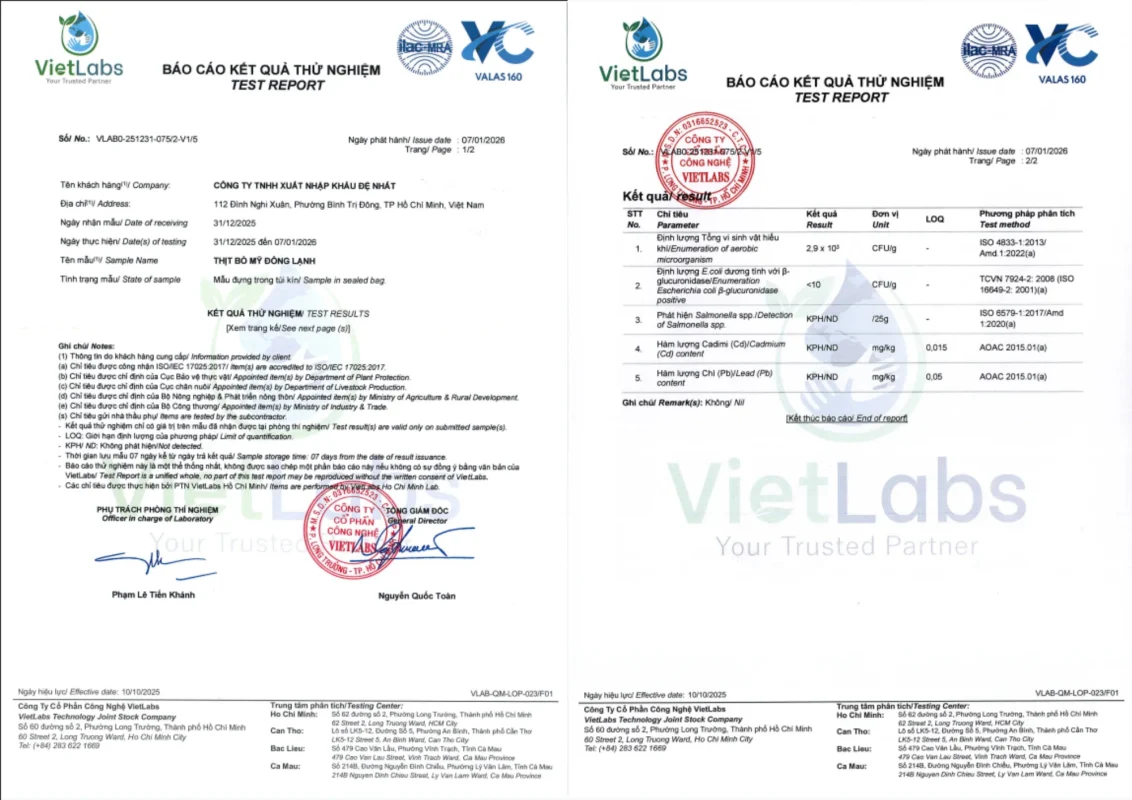 Nhà cung cấp thịt bò nhập khẩu chất lượng, giá tốt, uy tín